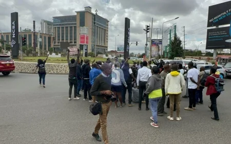 Justice for Ojwang! Group blocks city mortuary roundabout over death of blogger