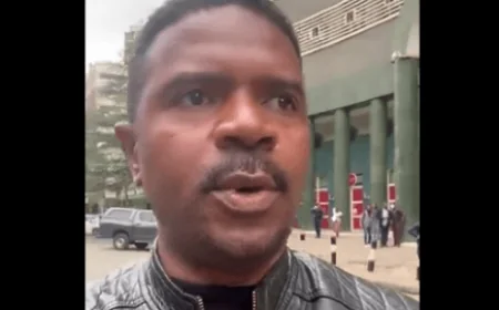 Activist Hussein Khalid caught up in Nairobi CBD protests, forced to run for dear life