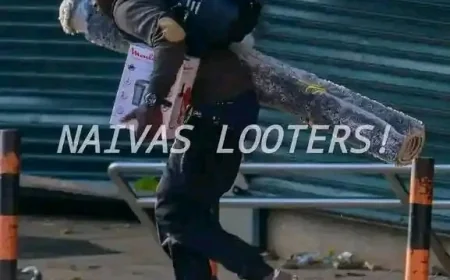 NYERI COUNTY.   Naivas looters caught on camera.