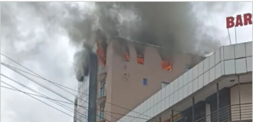 Fire Destroys Shops in Nairobi CBD