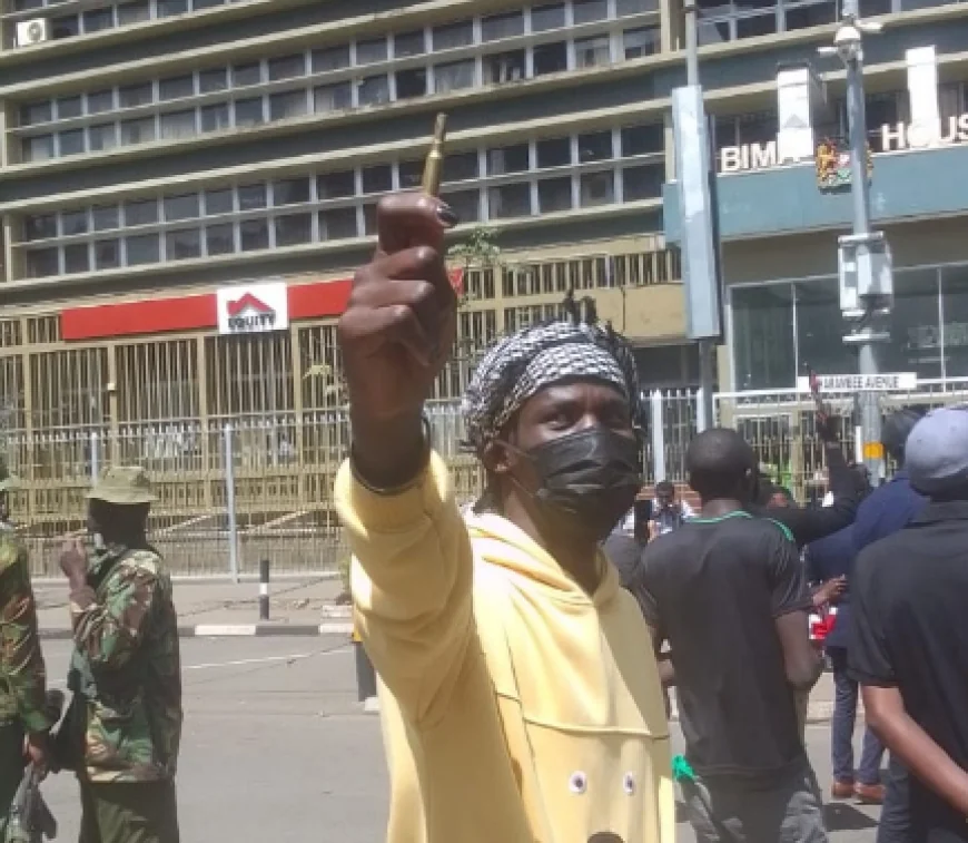 Police use live bullets to disperse protesters in Nairobi CBD