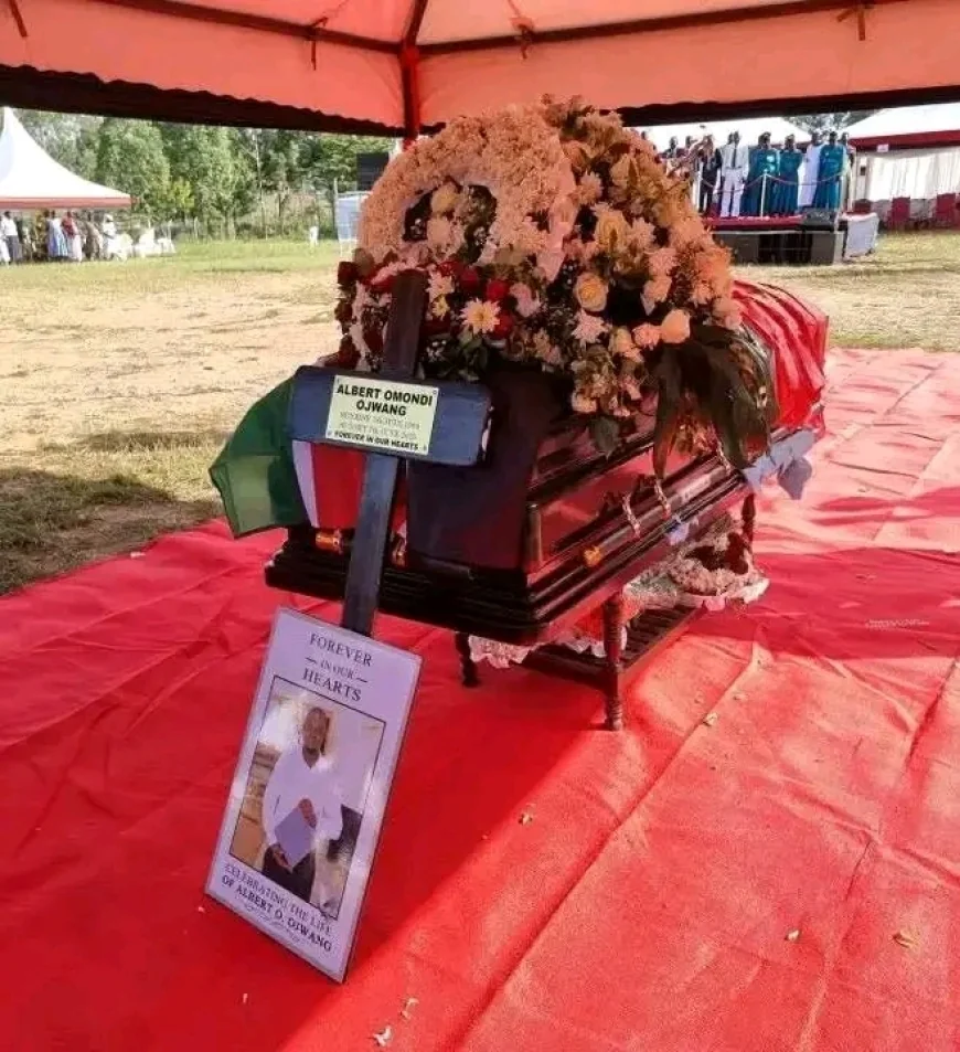DRAMA AT ALBERT OJWANG FUNERAL TODAY