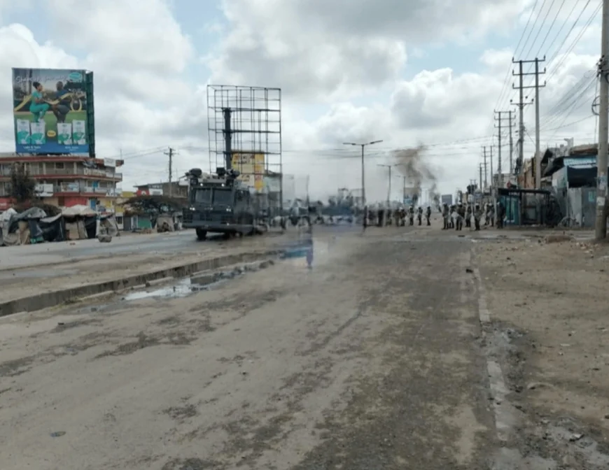 Chaos in Kitengela as protesters clash with police during Saba Saba protests