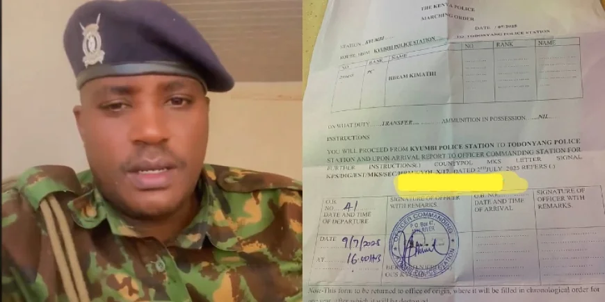 Sack me, I’ll not be intimidated – Cop dares State after defying transfer to Turkana