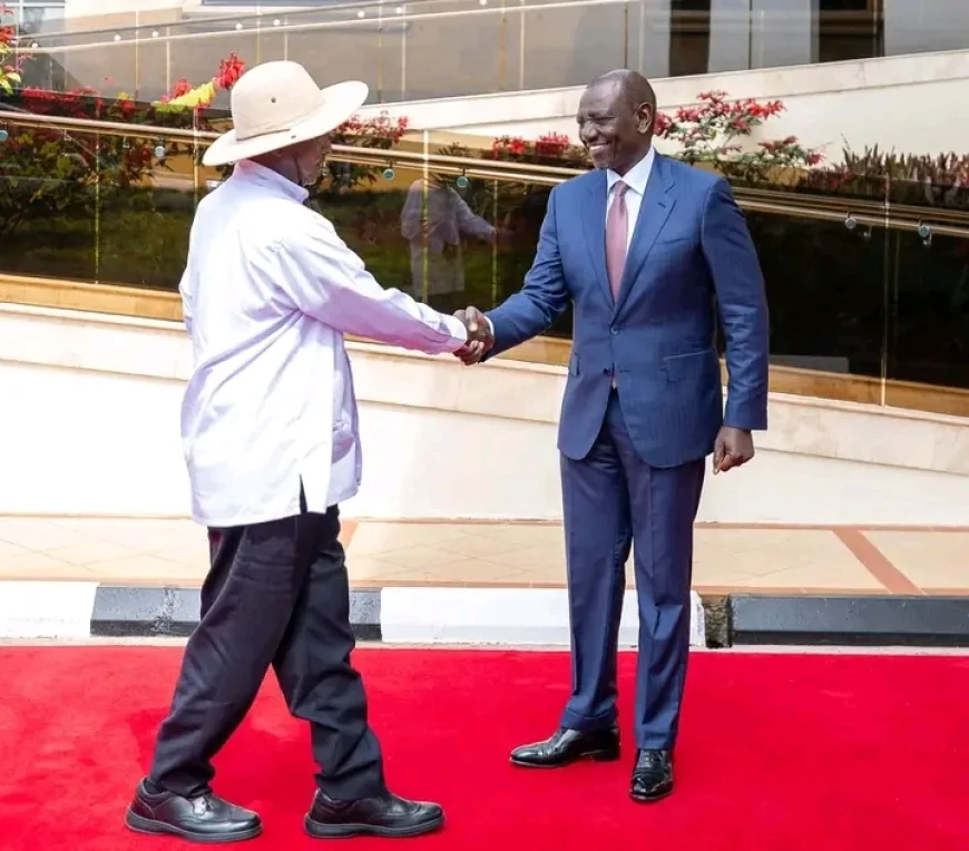 Museveni shuns handshake as he meets leaders in Nairobi visit