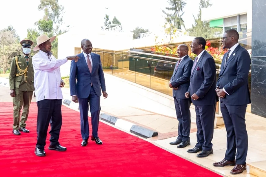 I am not a bishop! Ruto lightly corrects Museveni in joint address