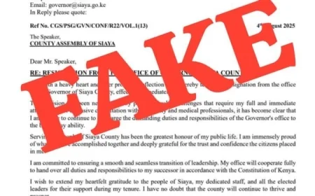 ODM dismisses viral letter claiming Orengo’s resignation as fake