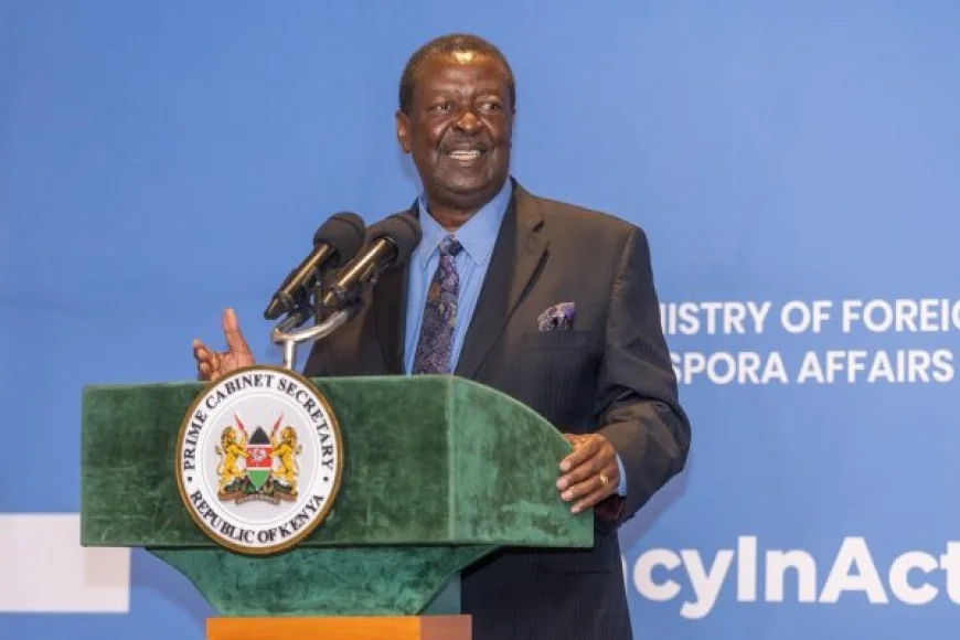Mudavadi demands clarity from Gachagua on whether he speaks for Kenya or foreign interests