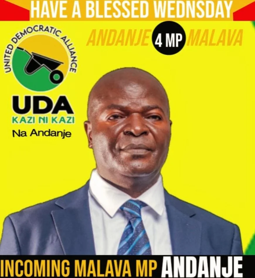 UDA’s Malava by-election aspirant Enock Adanje collapses, dies