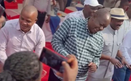 Matiang’i, Kalonzo steal show dancing to Anguka Nayo song