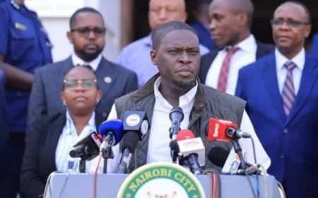 Sakaja Asks Public to Arrest Criminals Stealing & Vandalizing Property in Nairobi CBD