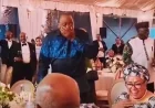 Uhuru treated to surprise birthday at a wedding