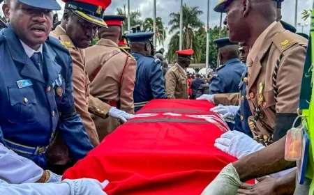 Raila's body taken to Parliament