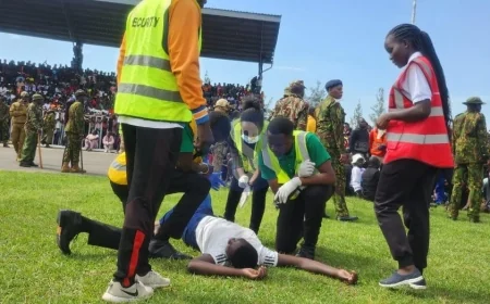 Emergency teams overwhelmed as hundreds collapse during Raila’s body viewing in Kisumu