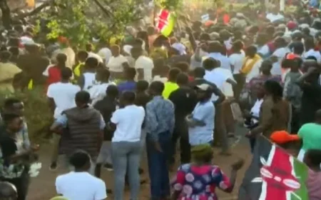 Mourners breach security to access Raila’s burial site