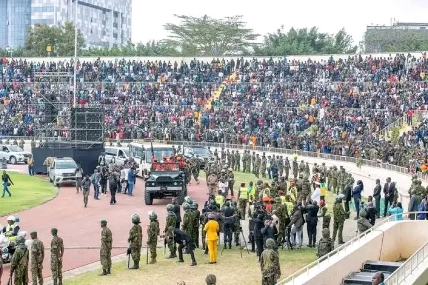 Raila accorded full state honours as thousands bid farewell at Nyayo Stadium