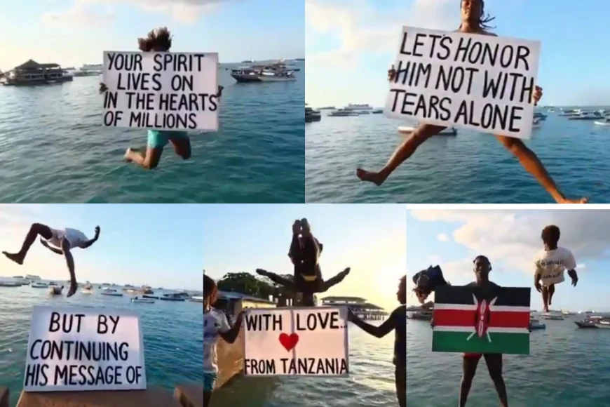 Tanzanians pay moving tribute to Raila with emotional lake dive