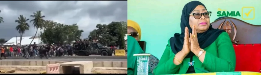 Hakuna Kupiga Kura” Maandamano Erupts In Tanzania As Citizens Oppose Voting Process.