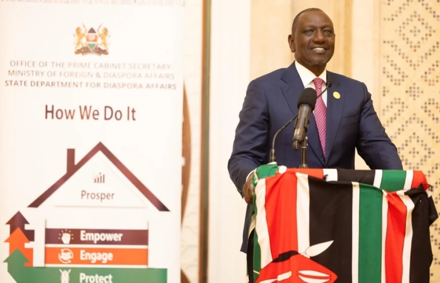 Ruto to Kenyans diaspora: Help me make Kenya a first world nation