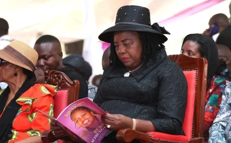 This is not a rally”: Ida Odinga calls for order at Beryl’s burial