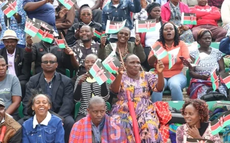 Kenyans flock Nyayo Stadium for Jamhuri Day celebrations