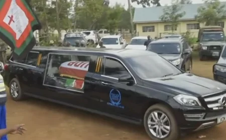 Jirongo’s body arrives at Lumakanda home for burial ceremony