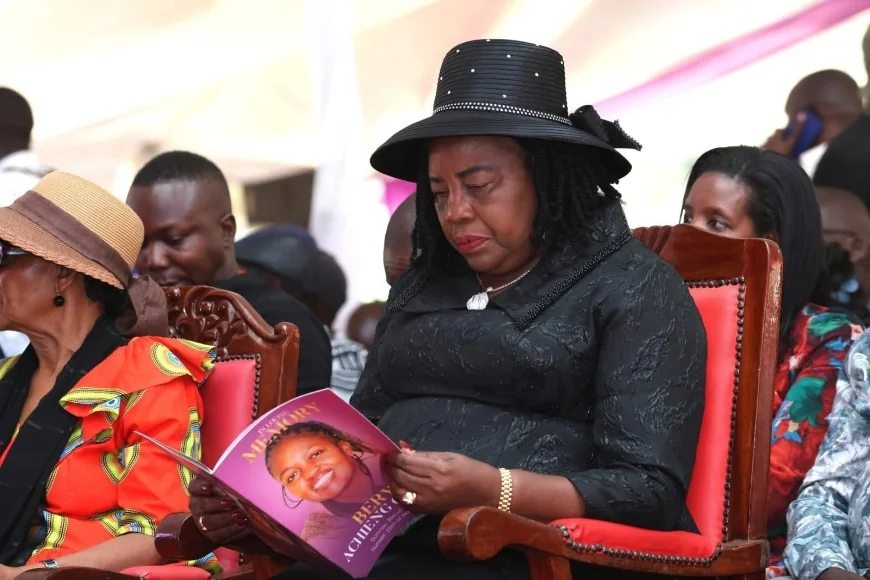 This is not a rally”: Ida Odinga calls for order at Beryl’s burial