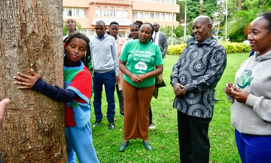 Two hours to go: Truphena Muthoni nears 72-hr tree-hugging record