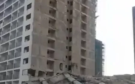 Building under construction collapses in South C