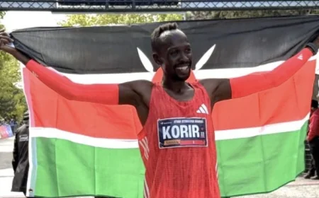 Kenyan marathon champion Albert Korir suspended after positive drug test