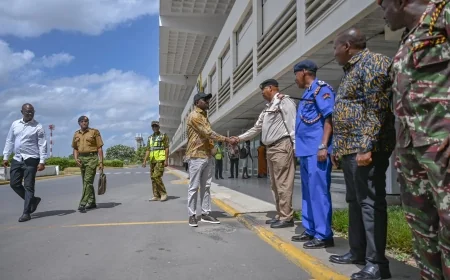 CS Murkomen arrives in Mombasa for coastal security and service delivery talks