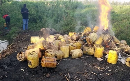 Over 1,200 litres of kangara, chang’aa destroyed in Muhoroni crackdown