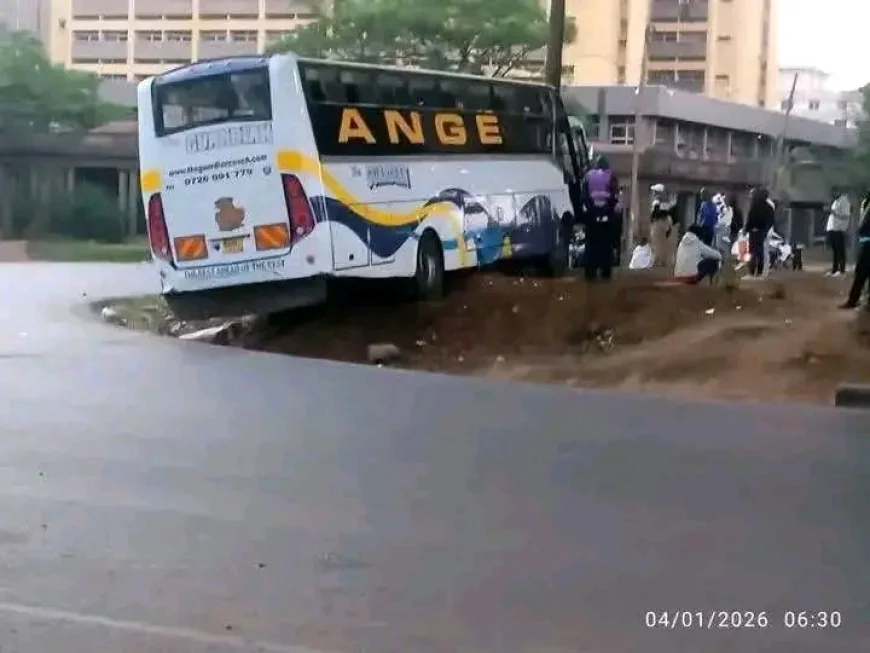 Bus carrying students overturns at Kimende