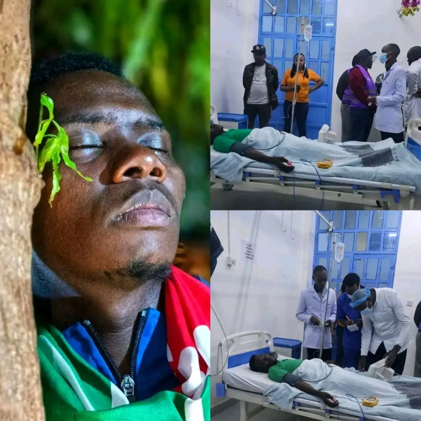 Murang'a man collapses after hitting 79 hours in tree hugging fete