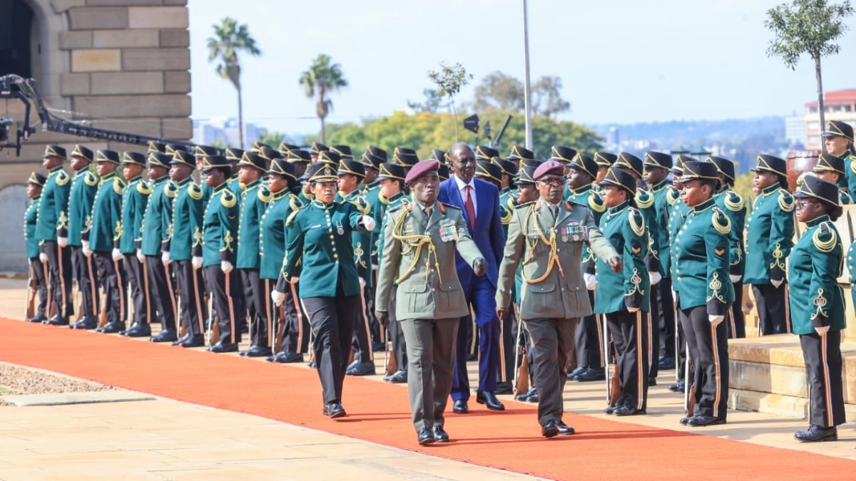 Ruto gets 21-gun salute as he begins South Africa State visit