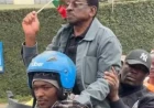 Orengo rides into CBD protest wave on motorbike