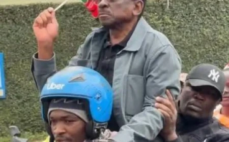 Orengo rides into CBD protest wave on motorbike