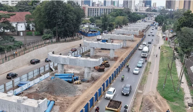 Upper Hill–Kenyatta Avenue viaduct 60% complete