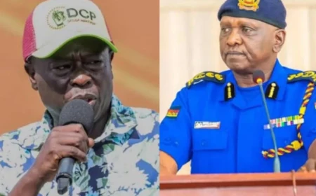 Gachagua writes to IG Kanja, raises concerns over Ol Kalou poll security