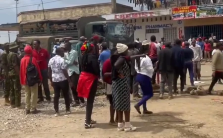 Tear gas, gunshots rock Ol Kalou CBD as crowds scatter