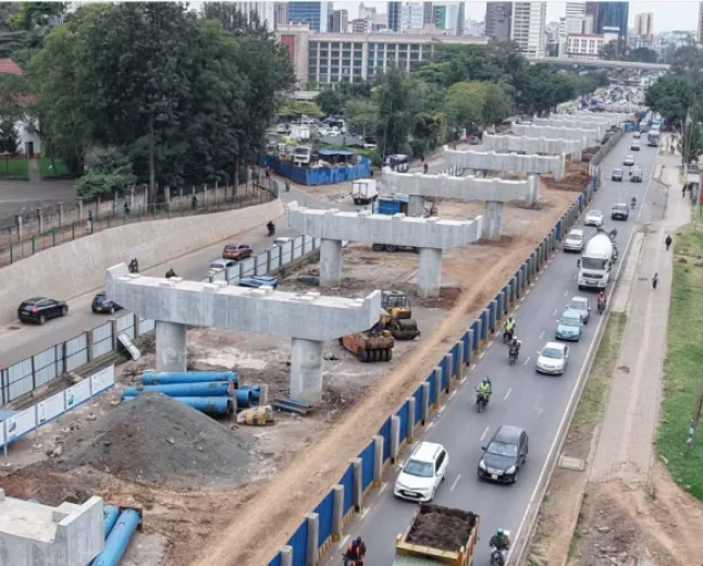 Upper Hill–Kenyatta Avenue viaduct 60% complete