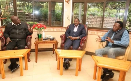Kalonzo holds talks with Gachagua, Wamalwa as opposition unity push gathers pace
