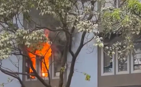 Several rescued as fire engulfs building near Afya Centre in Nairobi CBD