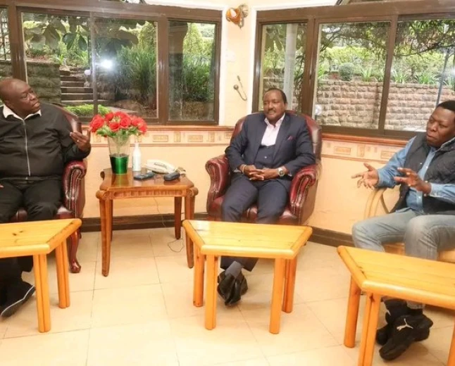 Kalonzo holds talks with Gachagua, Wamalwa as opposition unity push gathers pace