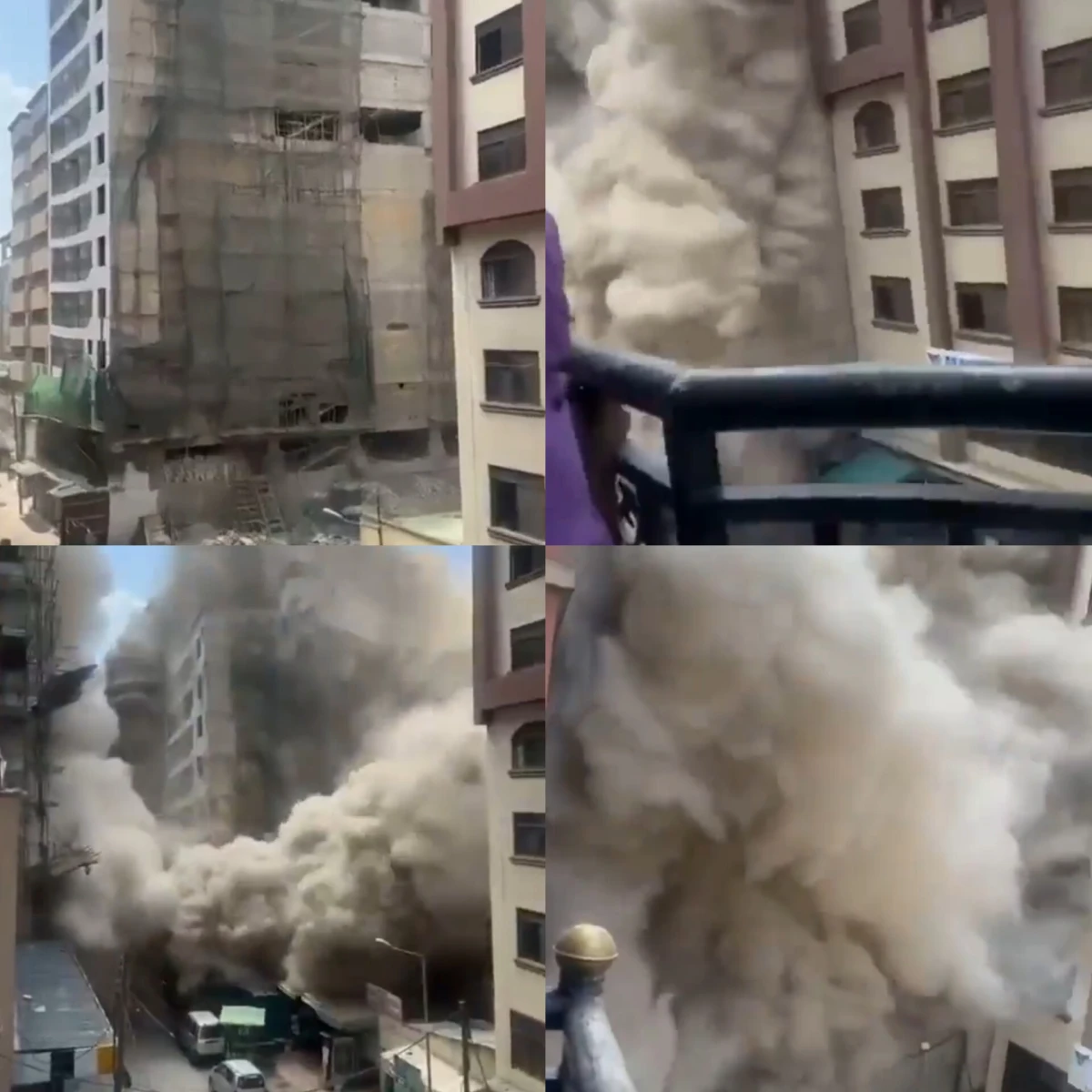 Scenes from the 18-storey building collapse in Eastleigh