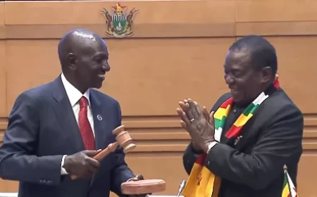 Ruto hands over Comesa chairmanship to Zimbabwe’s Mnangagwa