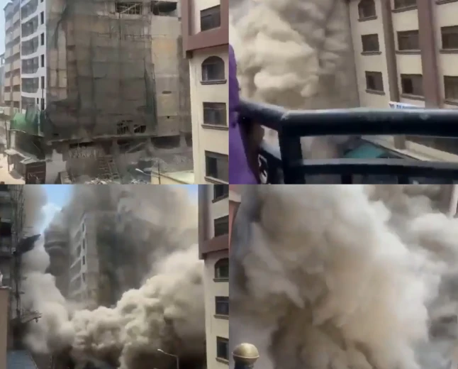 Scenes from the 18-storey building collapse in Eastleigh